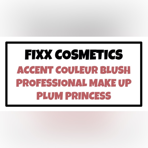 FIXX Cosmetics Accent Couleur Blush Plum Princess shadow brush + Blush BARE SKIN - Picture 5 of 11